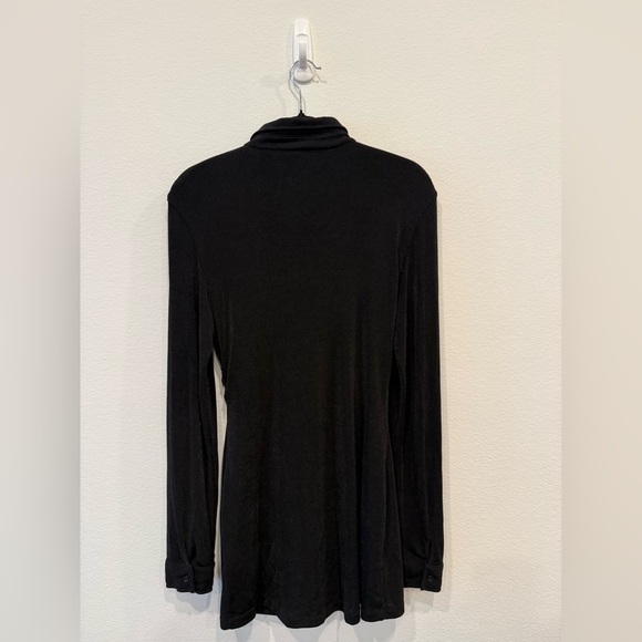 With Jean Elegant Black Ruched Dress - Picture 6 of 6